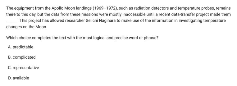 Question 27 passage and answer choices