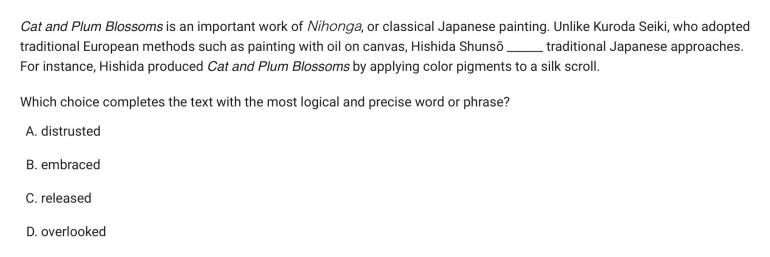 Question 28 passage and answer choices
