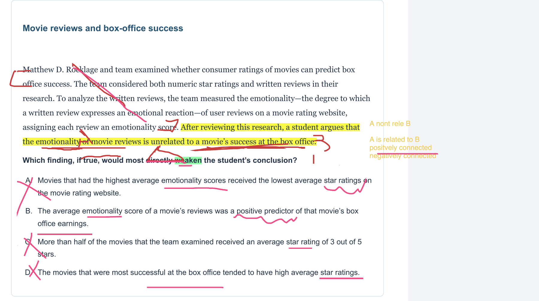 Textual Undermine · annotated classroom excerpt